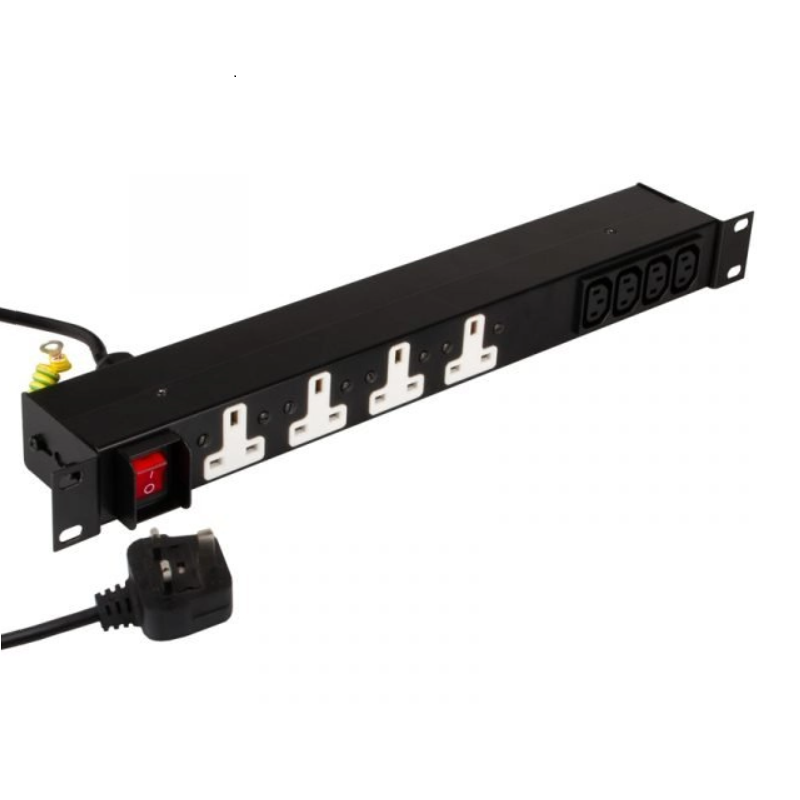 You Recently Viewed Olson 19 Inch 1U Horizontal 4x UK 13A & 4x C13 10A Rack Mount Plug PDU Image