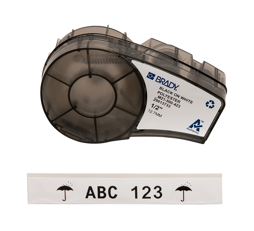 You Recently Viewed Brady B-423 BMP21 Plus Series White Harsh-Environment Polyester Labels Image