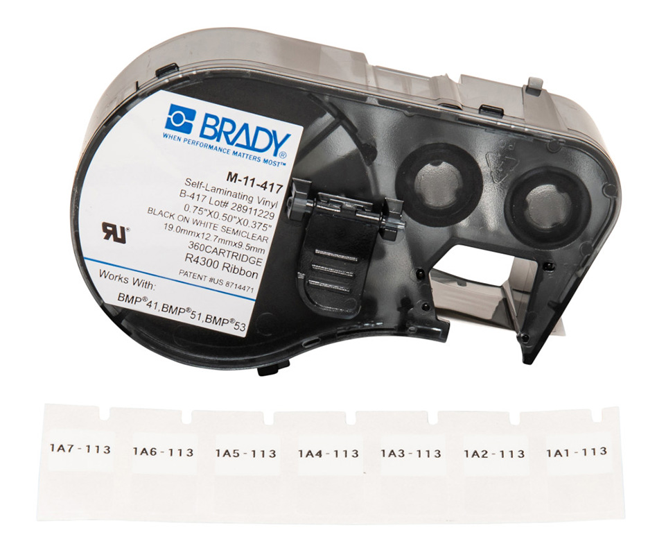 You Recently Viewed Brady B-417 High-Adhesion Self-Laminating Vinyl Wraps Image