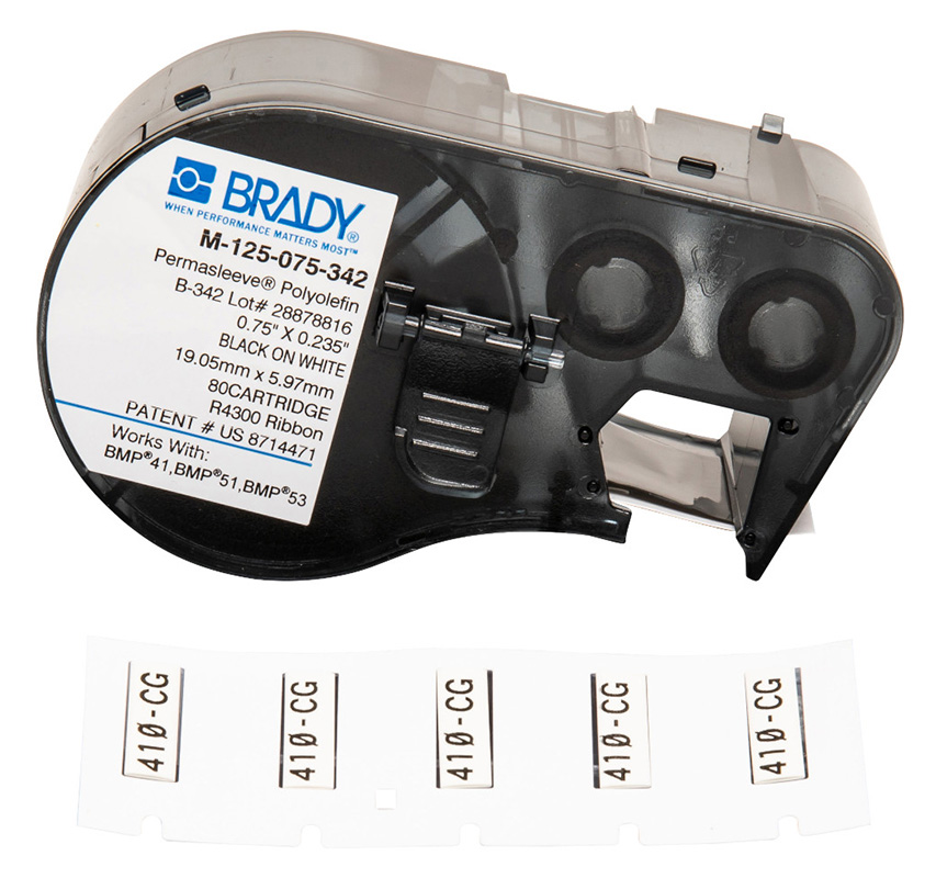 You Recently Viewed Brady B-342 BMP41, BMP51, BMP53 Polyolefin 22-16 Gauge Wire Marking Sleeves Image