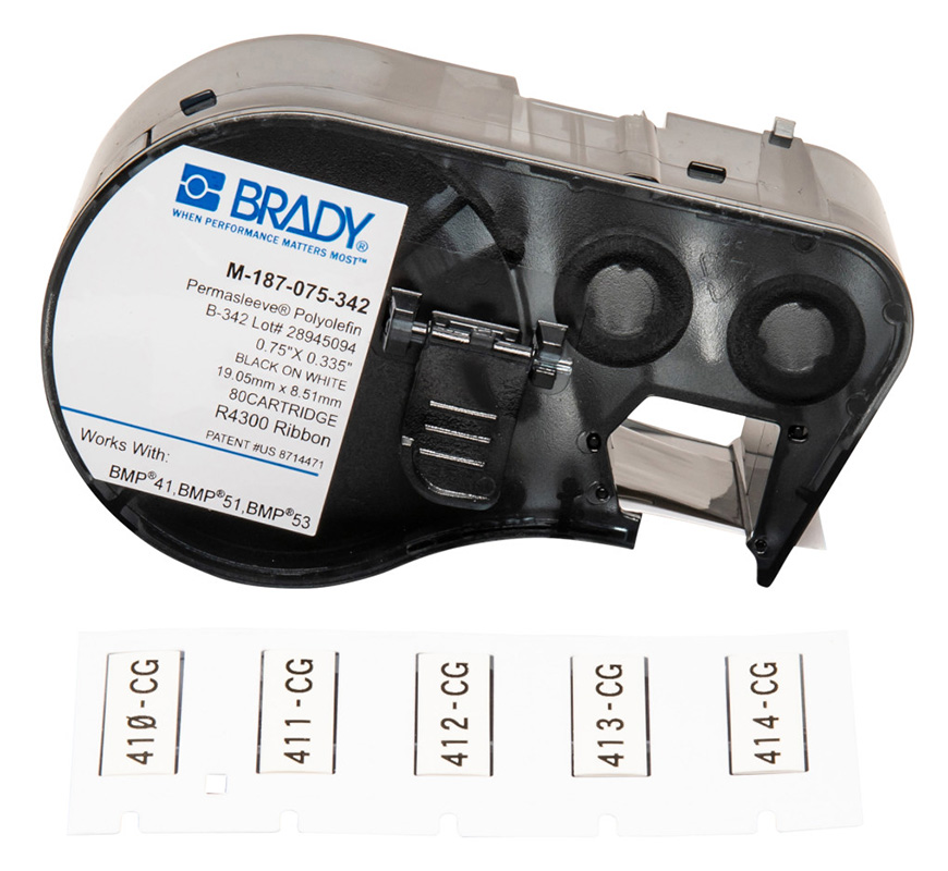 You Recently Viewed Brady B-342 Polyolefin 20-10 Gauge Wire Marking Sleeve Image