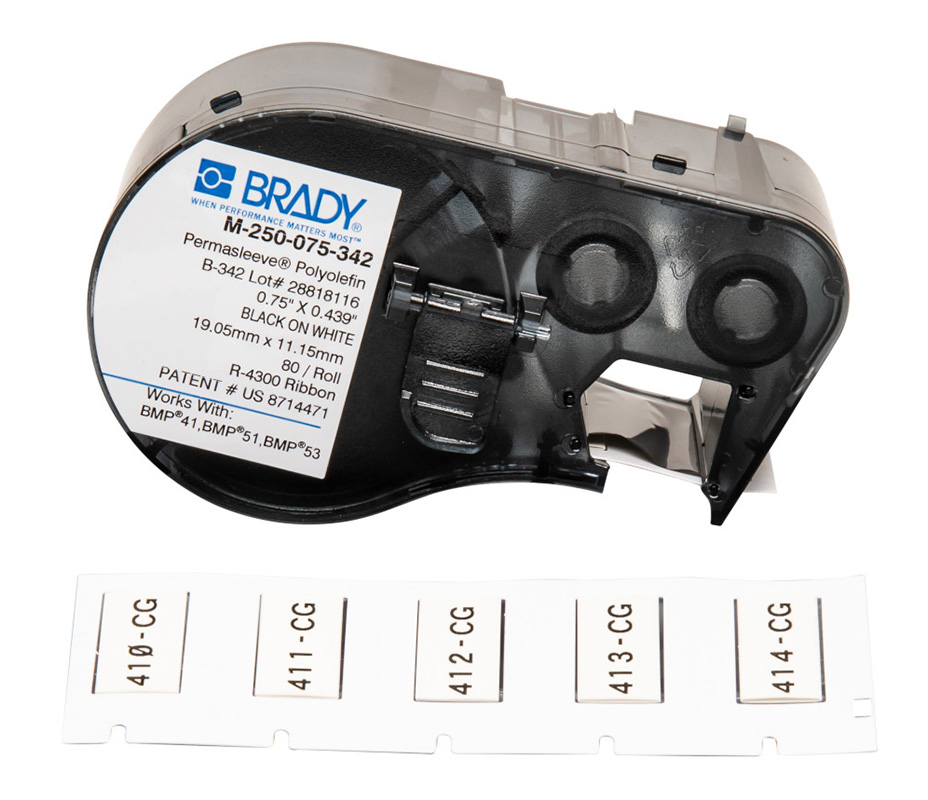 You Recently Viewed Brady B-342 Polyolefin 16-8 Gauge Wire Marking Sleeves Image