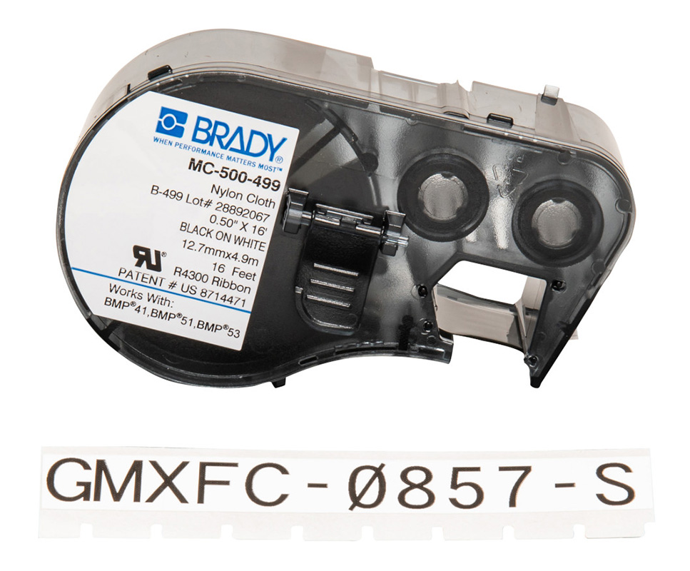 You Recently Viewed Brady B-499 Continuous Nylon Cloth Wire and Laboratory Labels Image