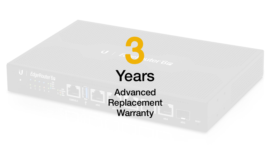 You Recently Viewed Extended Hardware Warranty for Ubiquiti Networks ER-6P Image