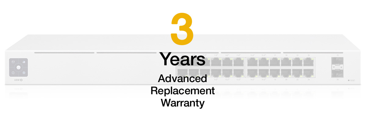 You Recently Viewed Extended Hardware Warranty for Ubiquiti Networks USW-24-POE Image