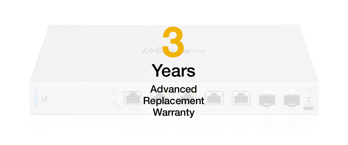You Recently Viewed Extended Hardware Warranty for Ubiquiti Networks US-XG-6POE Image
