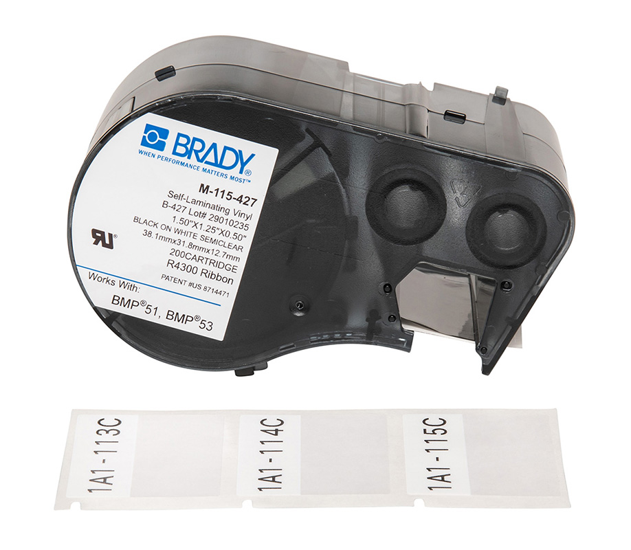 You Recently Viewed Brady B-427 Self-laminating Vinyl Wire and Cable Labels - BMP51, BMP53 Image