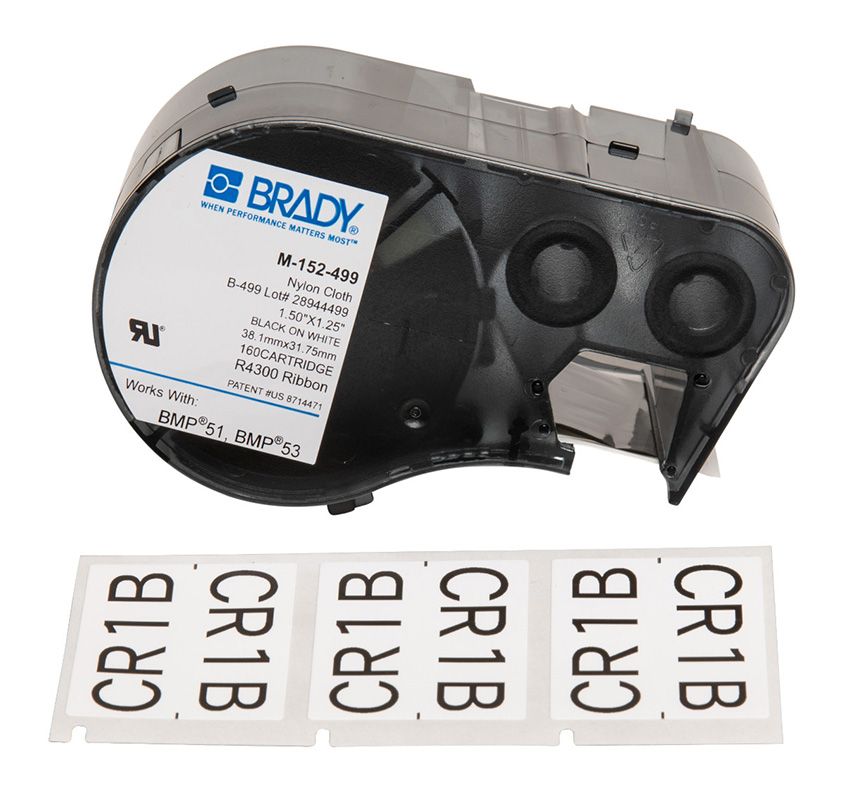 You Recently Viewed Brady B-499 Continuous Nylon Cloth Wire and Vial Laboratory Labels Image