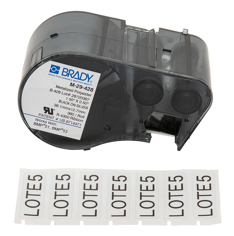 You Recently Viewed Brady B-428 Metallised Polyester Asset and Panel Component Labels Image