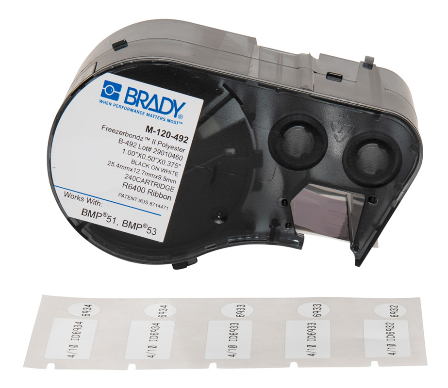 You Recently Viewed Brady B-492 Ultra Thin Polyester Laboratory Label with Vial Top Image