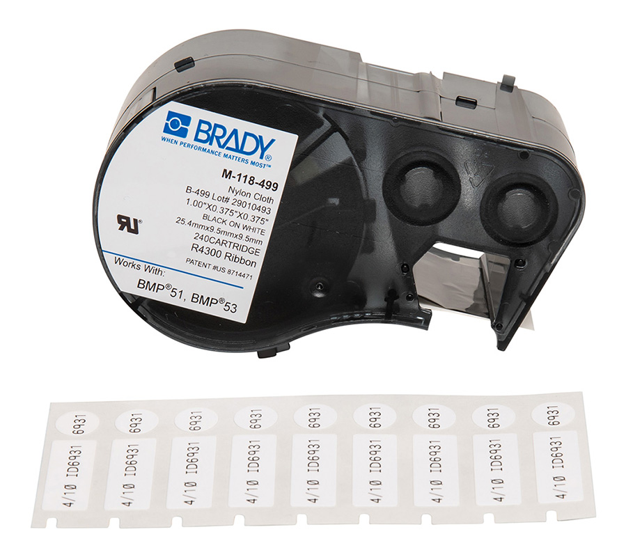 You Recently Viewed Brady B-499 Nylon Cloth Wire and Vial Laboratory Labels - BMP51, BMP53 Image