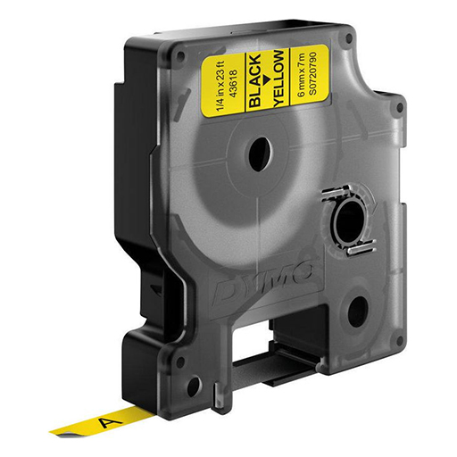You Recently Viewed DYMO S0720-BK-YL D1 Standard Labels Black Text on Yellow Label Image