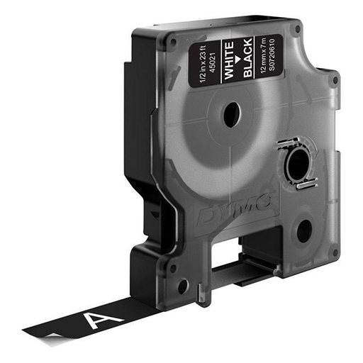 You Recently Viewed DYMO S0720-WH-BK D1 Standard Labels White Text on Black Label Image