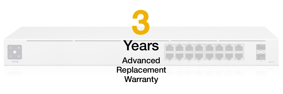 You Recently Viewed Extended Hardware Warranty for Ubiquiti Networks USW-16-POE Image
