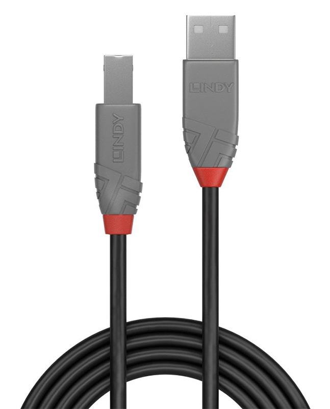 Lindy Anthra Line USB 2.0 Type A to B Cable