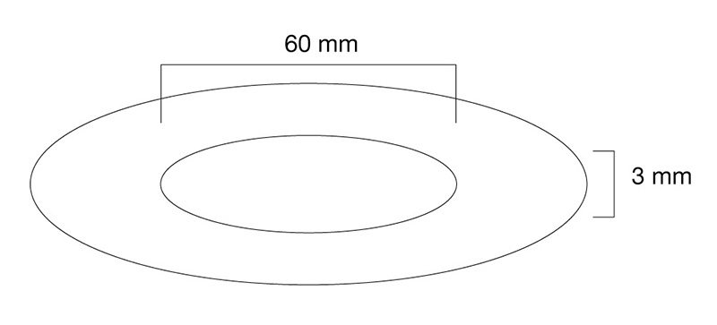 Neomounts Ceiling Mount Cover - 60mm Diameter