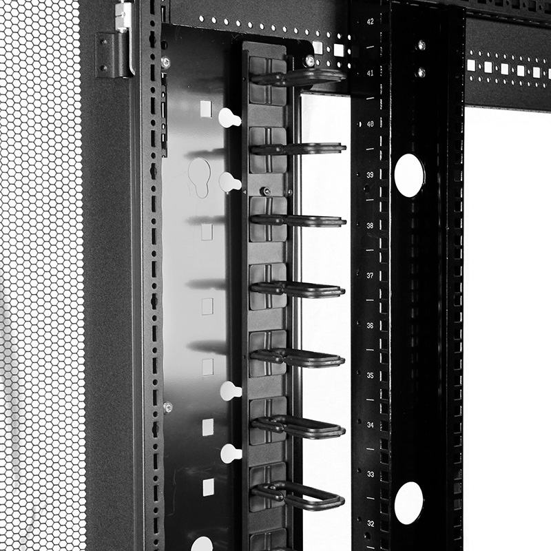 StarTech Vertical Cable Organizer with D-Ring Hooks - 0U