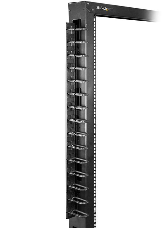 StarTech Vertical Cable Organizer with D-Ring Hooks - 0U
