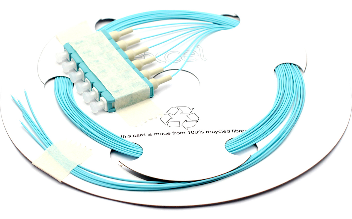 Enbeam Fibre Pigtail OM3 50/125 UPC Aqua 1m 12-pack