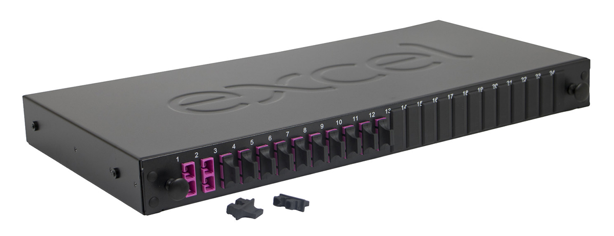 Enbeam 24 Way OM4 Fibre Optic Panel - Duplex