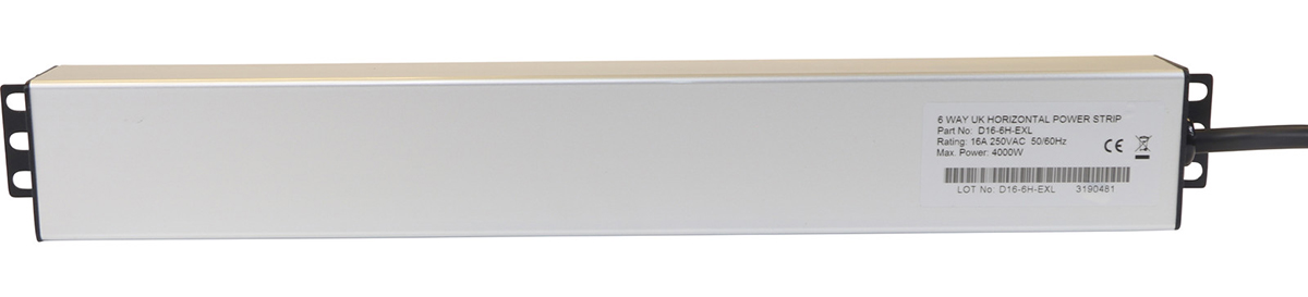Excel UK Socket PDU, 16A Plug - Switched