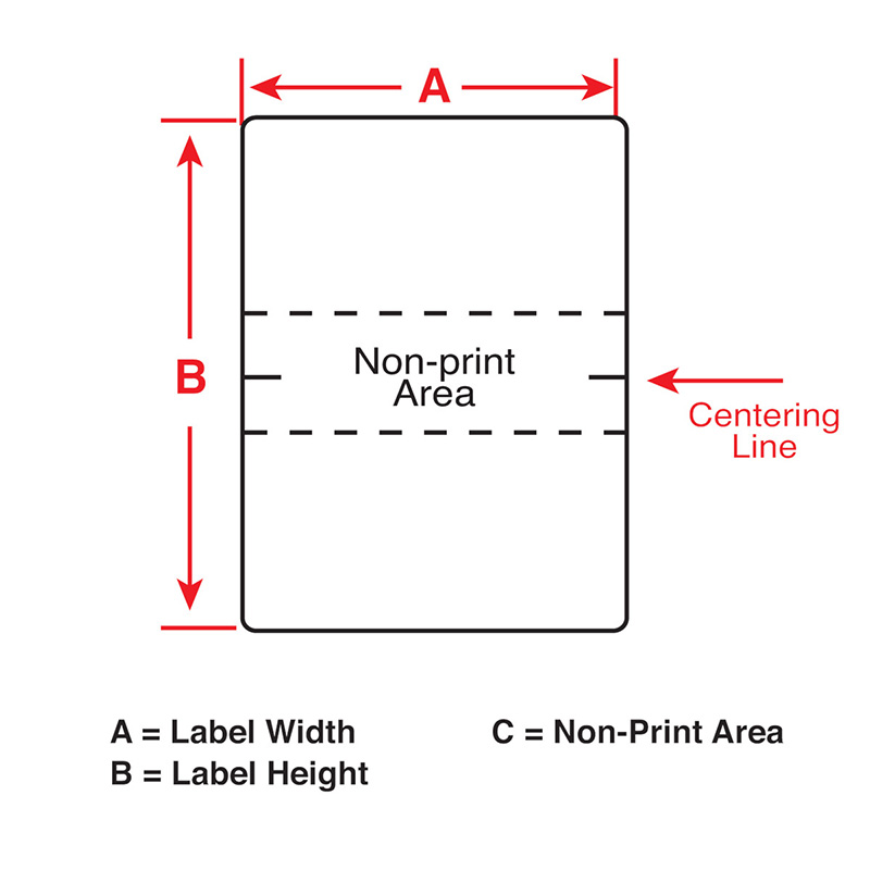 Brady B-499 Continuous Nylon Cloth Wire and Vial Laboratory Labels
