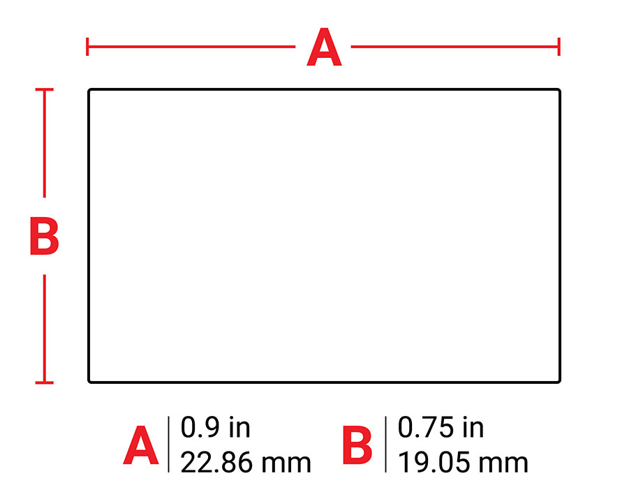 Brady B-481 Polyester Microscope Slide Laboratory Labels