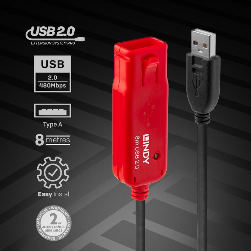 Lindy USB 2.0 Active Extension Pro