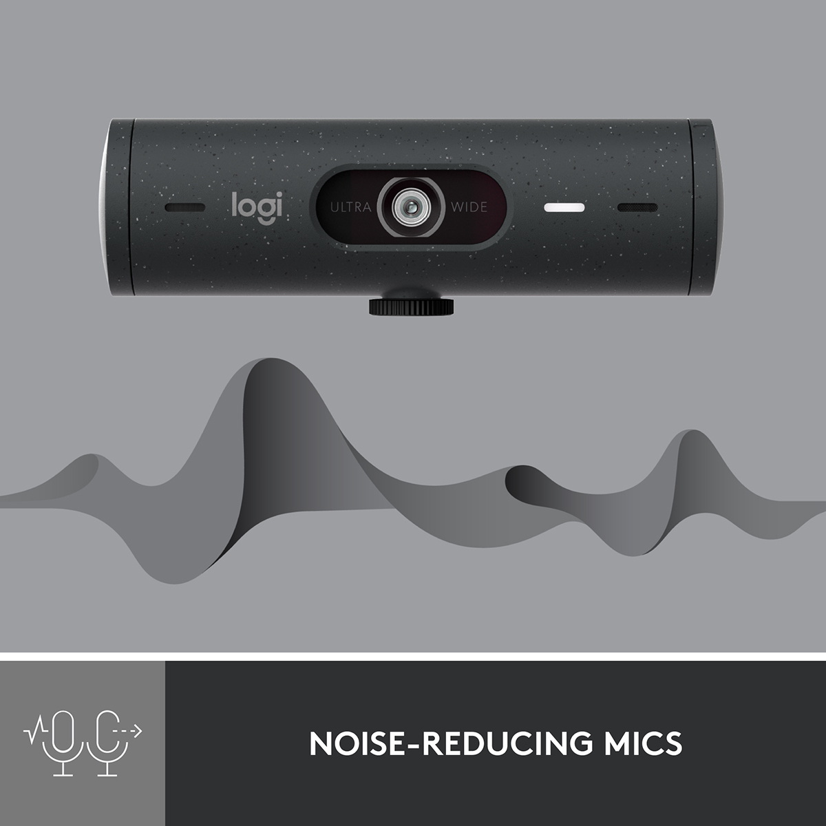 Logitech BRIO 500 Full HD 1080p Webcam, Light Correction