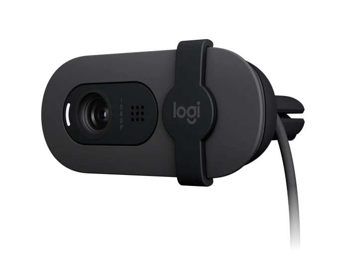 Logitech BRIO 100 Full HD 1080p Webcam with Integrated Privacy Shutter