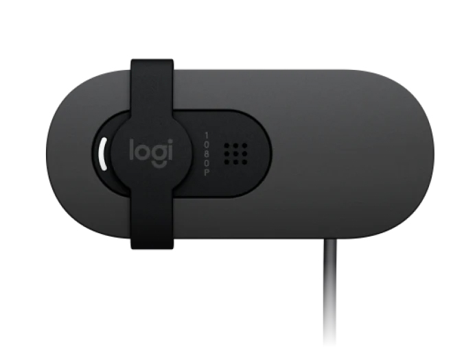 Logitech BRIO 100 Full HD 1080p Webcam with Integrated Privacy Shutter