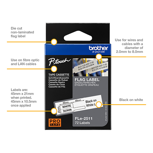 Brother Die-Cut Tape Cassette - 21mm wide