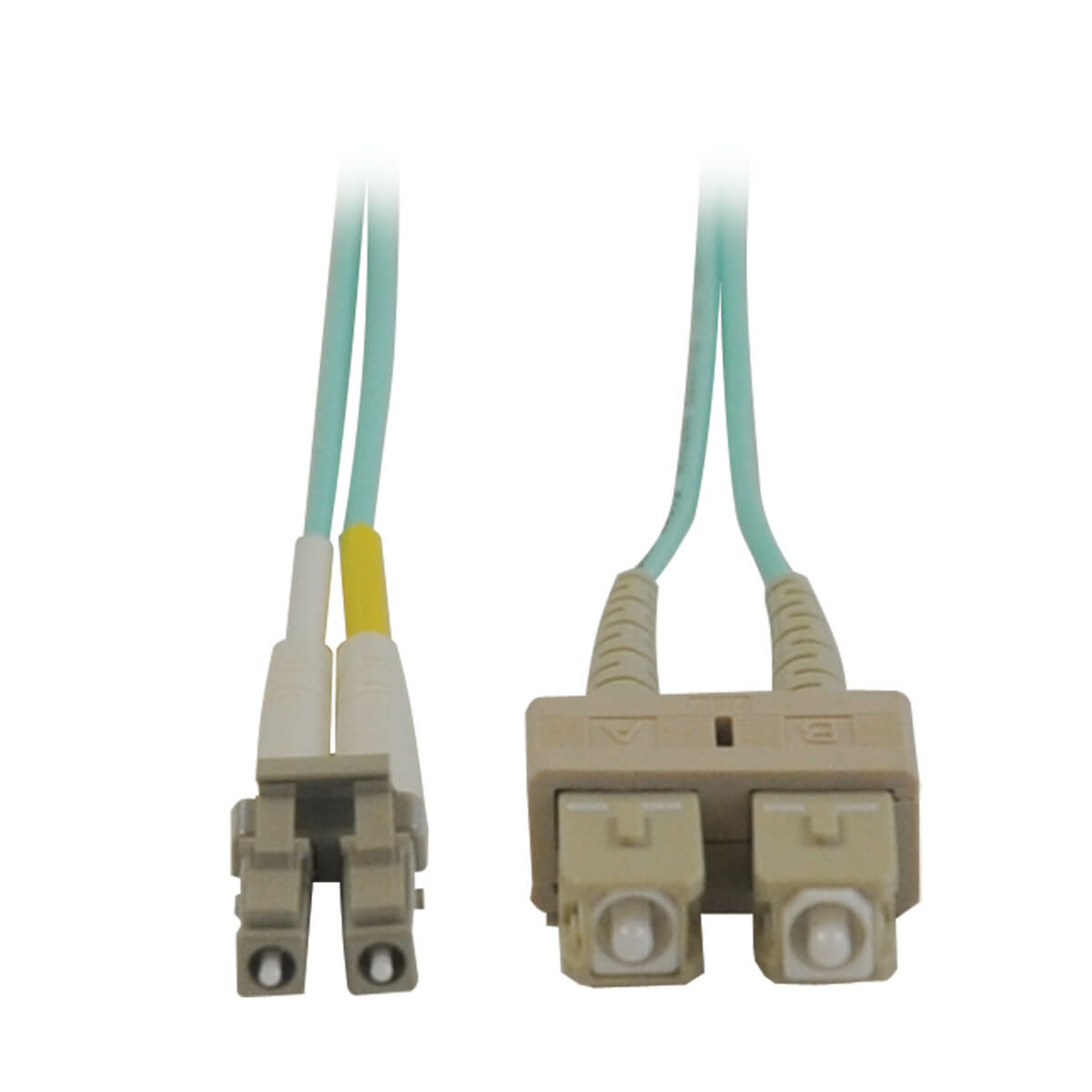 Eaton N816 10Gb Duplex Multimode 50/125 OM3 LSZH Fiber Patch Cable (LC/SC) - Aqua