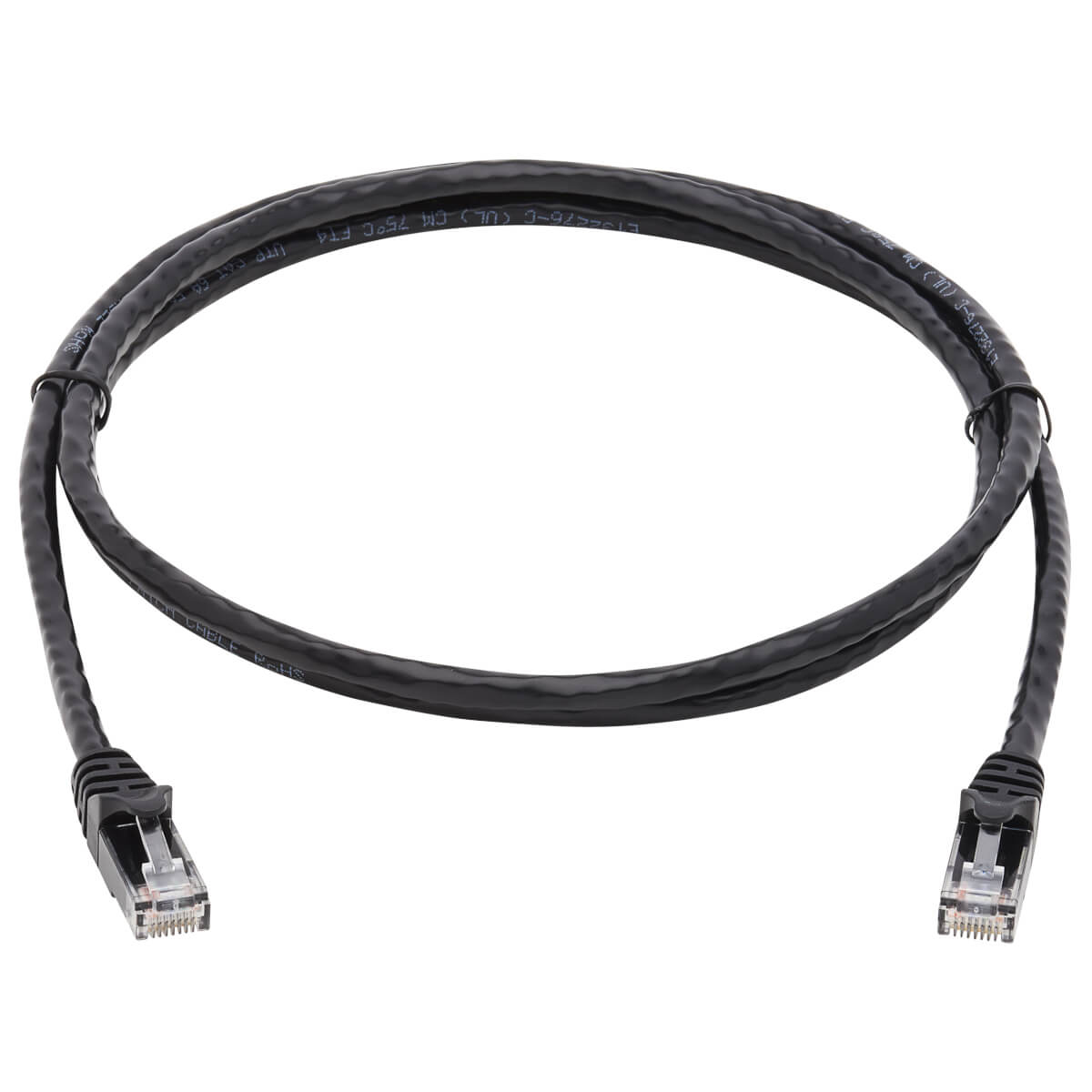 Eaton N261-BK Cat6a 10G Snagless UTP Ethernet Cable (RJ45 M/M), Black