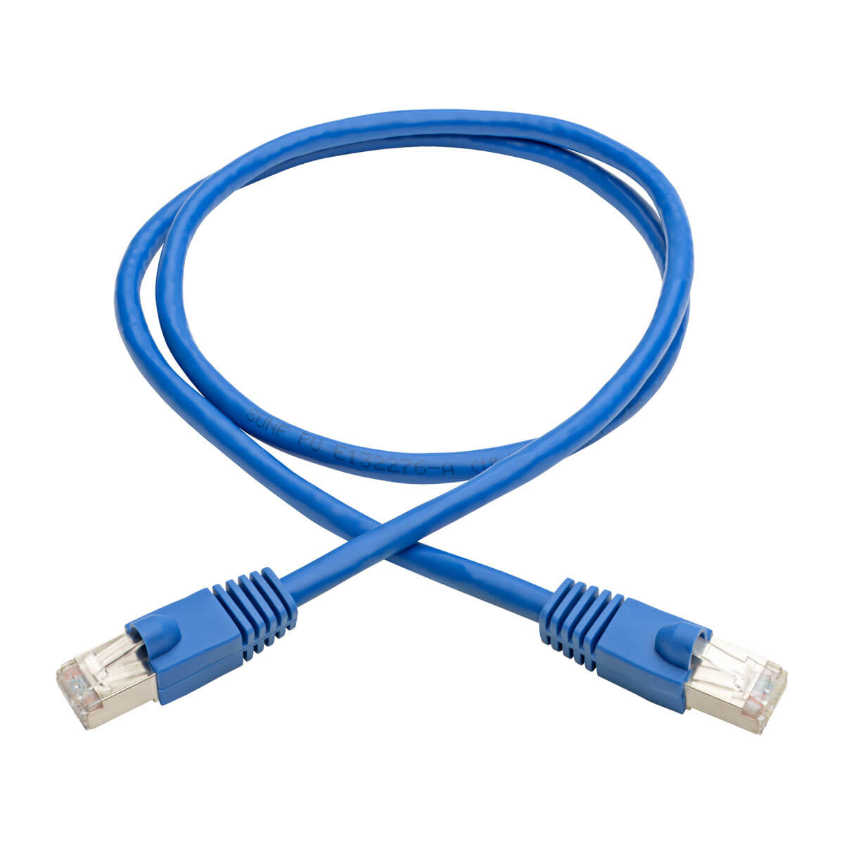 Eaton N262-BL Cat6a 10G Certified Snagless Shielded STP Ethernet Cable, PoE,BL