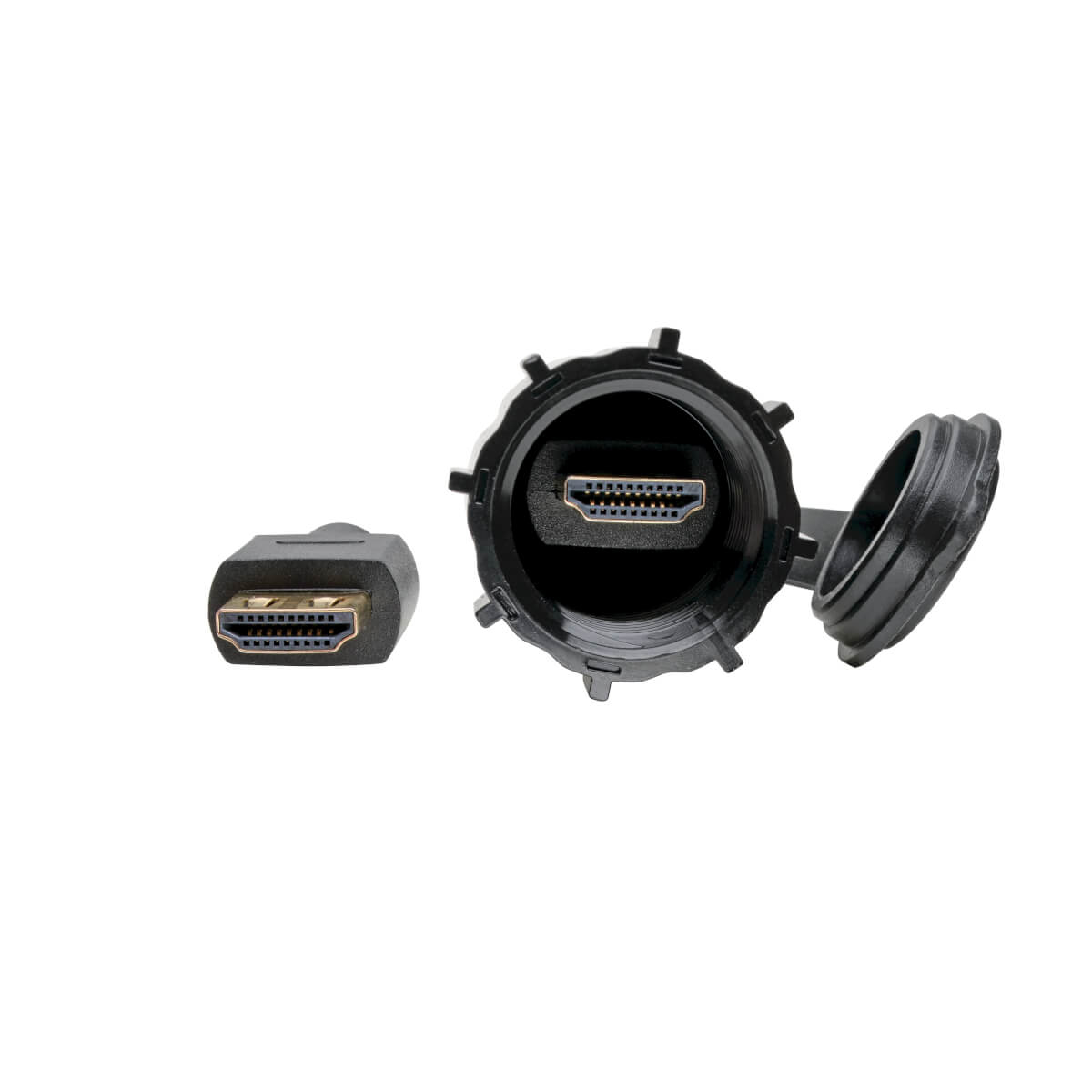 Eaton P569-IND High-Speed HDMI Cable (M/M) - 4K 60 Hz, HDR, Industrial, IP68, Bk