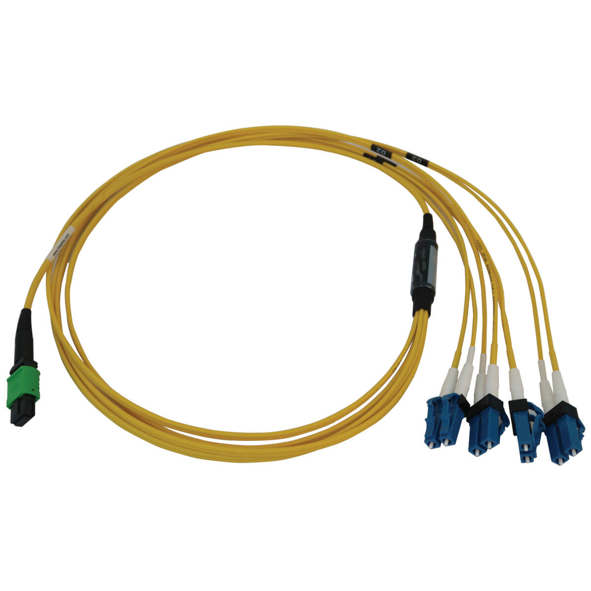 Eaton N390X-8L-AP 400G Singlemode 9/125 OS2 Switchable Fiber Optic Cable, LSZH,YL