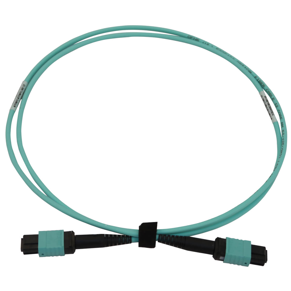 Eaton N844B-12-P 40/100/400G Multimode 50/125 OM3 Fiber Optic Cable, LSZH, Aqua