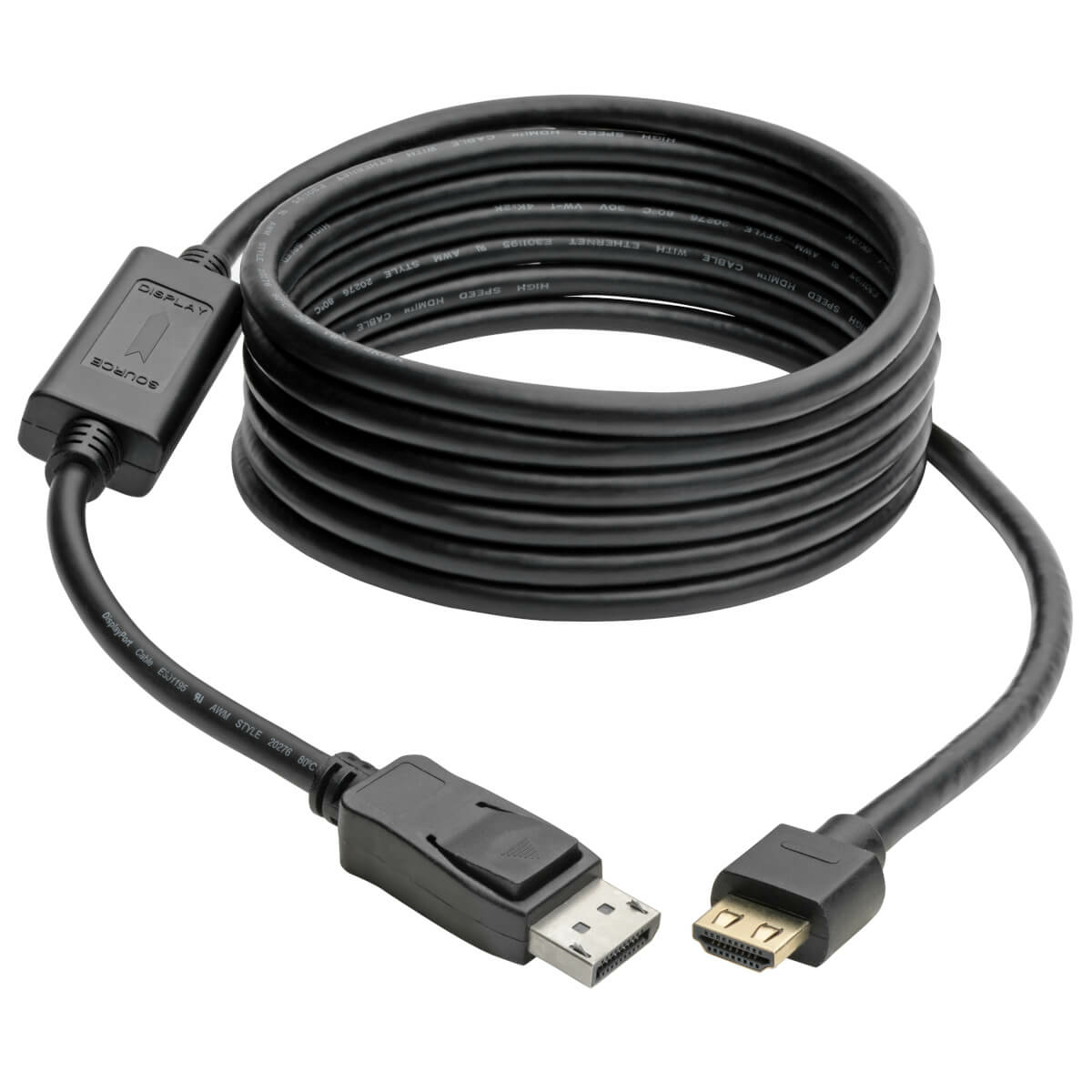 Eaton P582-HD-V4A DisplayPort 1.4 to HDMI Active Adapter Cable, 4K,HDCP 2.2