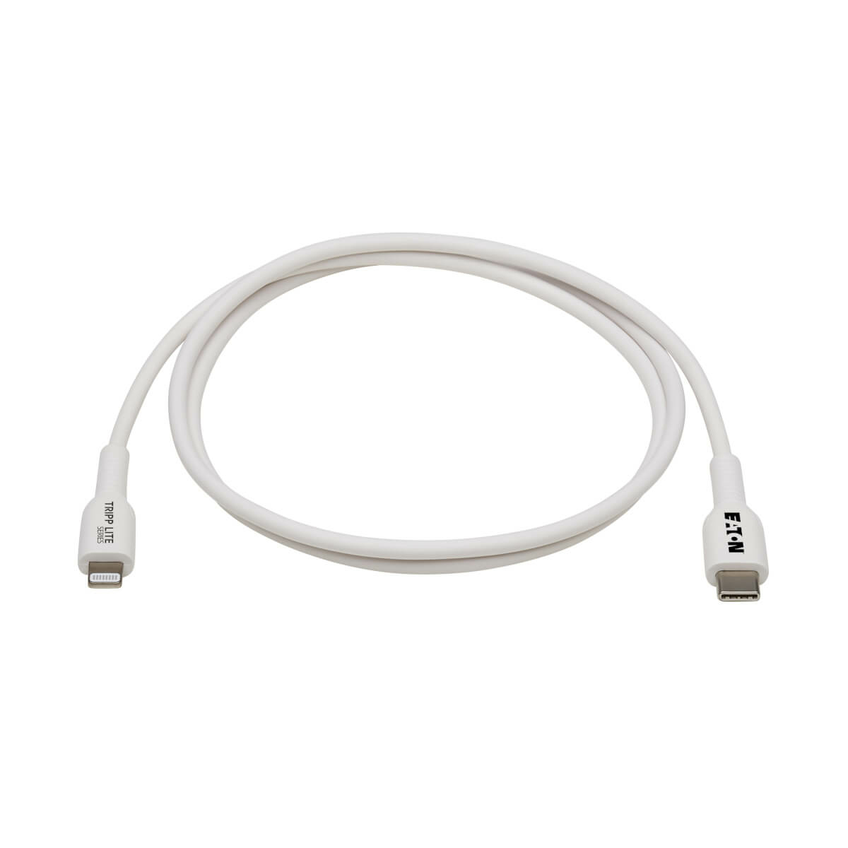 Eaton M102AB-WH USB-C to Lightning Sync/Charge Antibacterial Cable (M/M), White