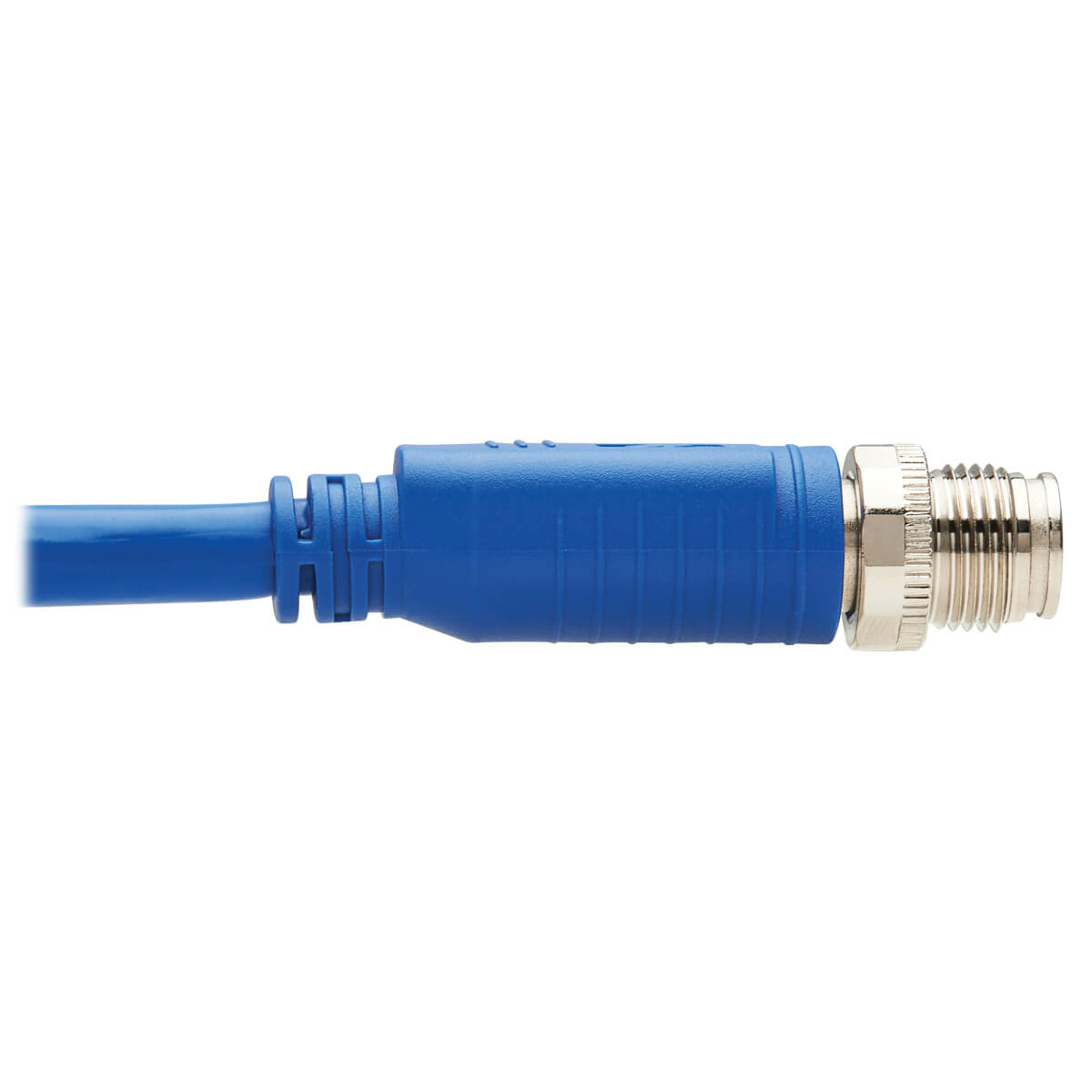 Eaton NM12-6A2-BL M12 X-Code Cat6a 10G F/UTP CMR-LP Shielded Ethernet Cable, BL