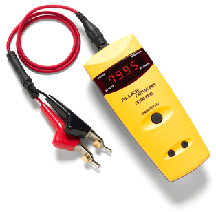 Fluke Networks TS100 PRO Cable Fault Finder TDR Kit with Bridge Tap Detect
