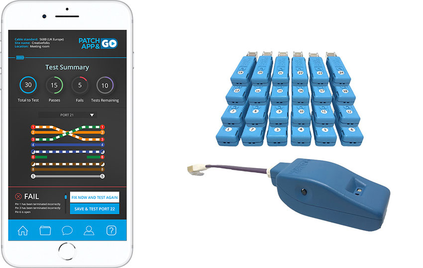 Patch App & Go Network Tester & Tracer with 24 x Smart Remote Plugs