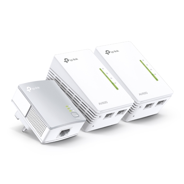 TP-Link TL-WPA4220T Powerline 600 Wi-Fi 3-pack Kit