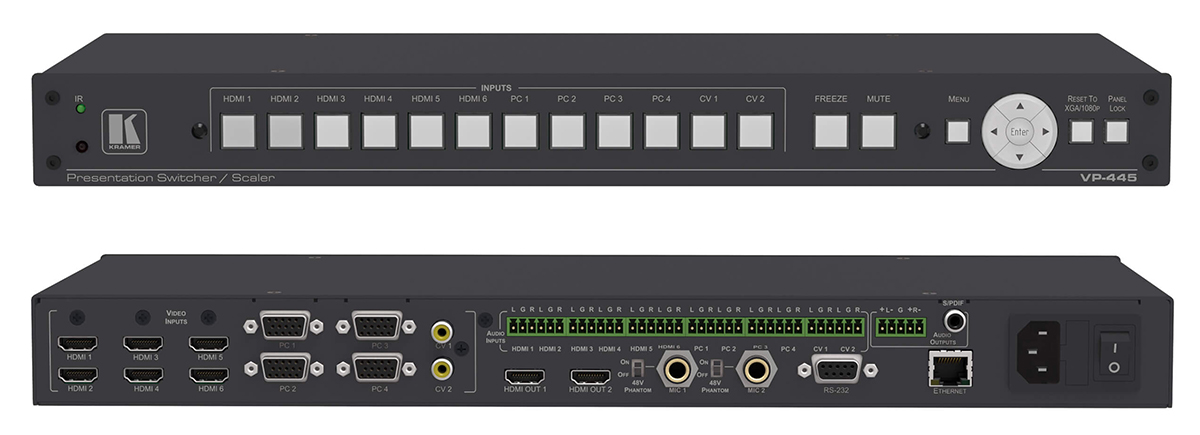 Kramer VP-445 12-Input Presentation Switcher/Scaler