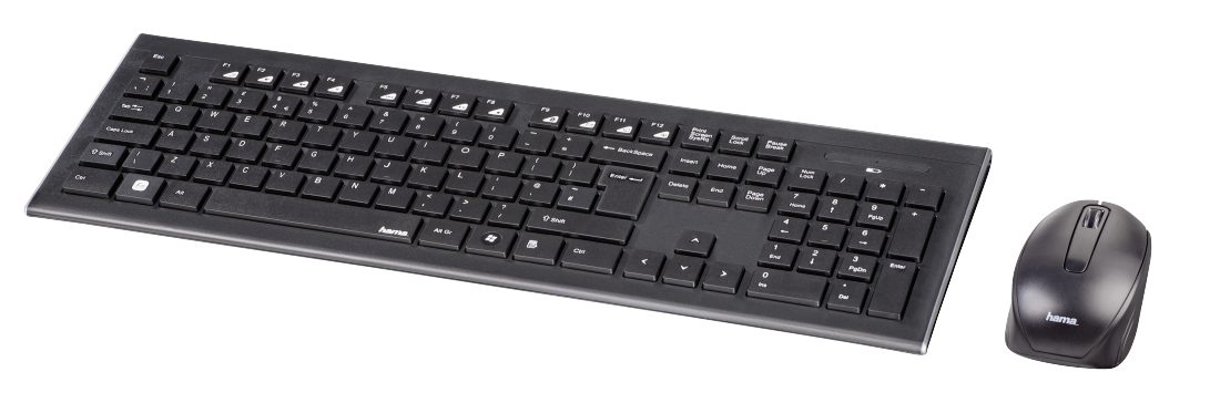 Hama Cortino Wireless UK Keyboard and Mouse Set 