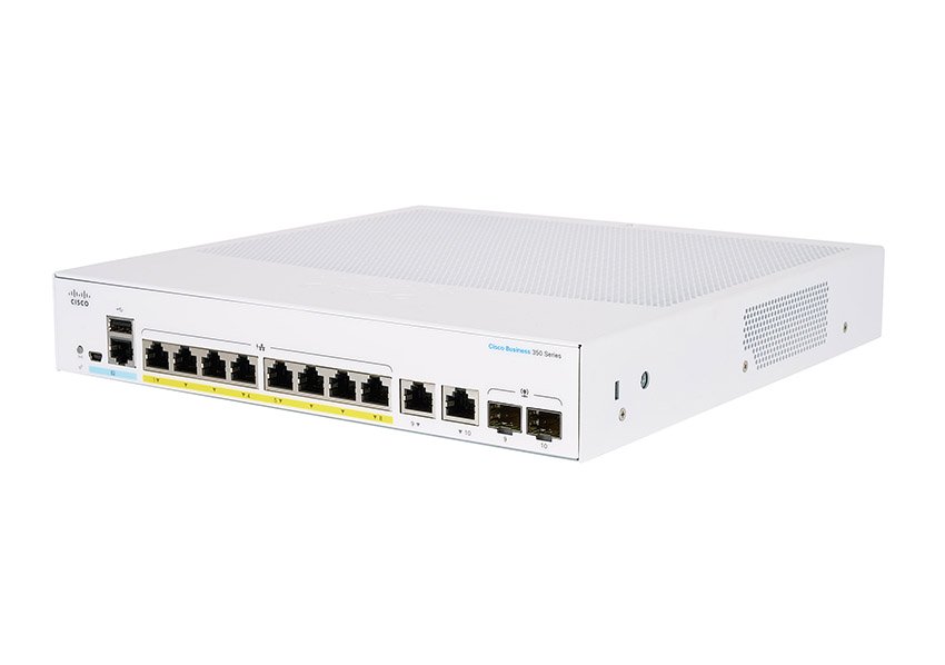 Cisco CBS350-8FP-2G-UK 8-port GE Managed PoE Switch