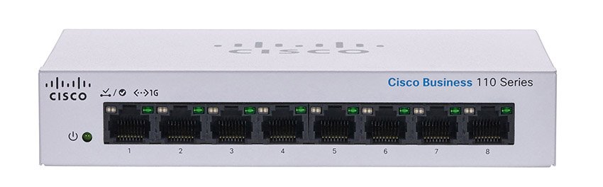 Cisco CBS110-8T-D-UK 8-Port GE Unmanaged Desktop Switch 