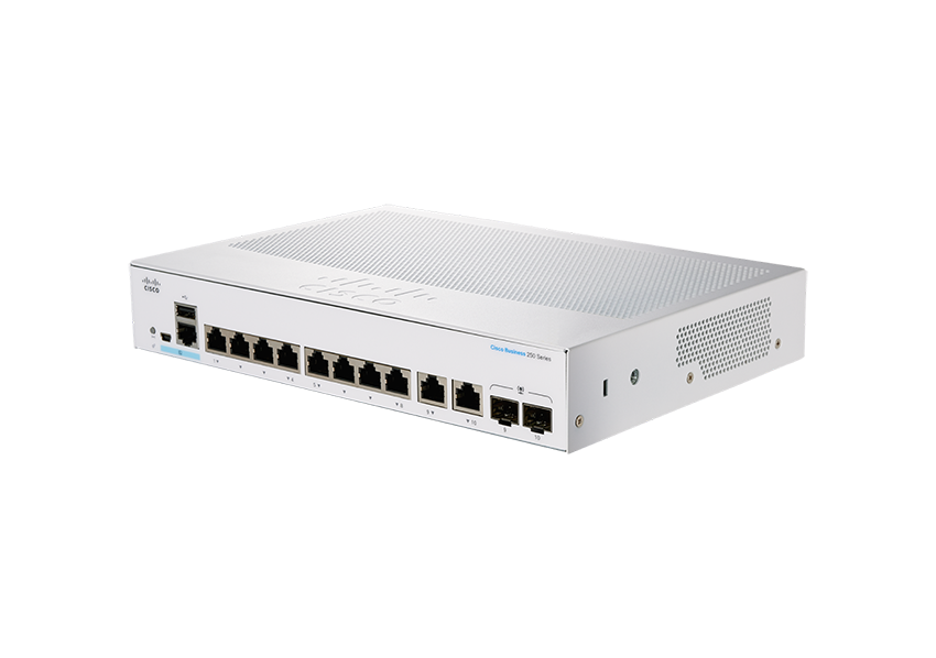Cisco CBS250-8T-E-2G-UK 8-Port L3 GE Smart Managed Switch