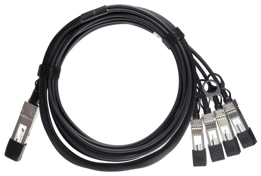 40G QSFP+ to 4x 10G SFP+ Breakout Direct Attach Cable
